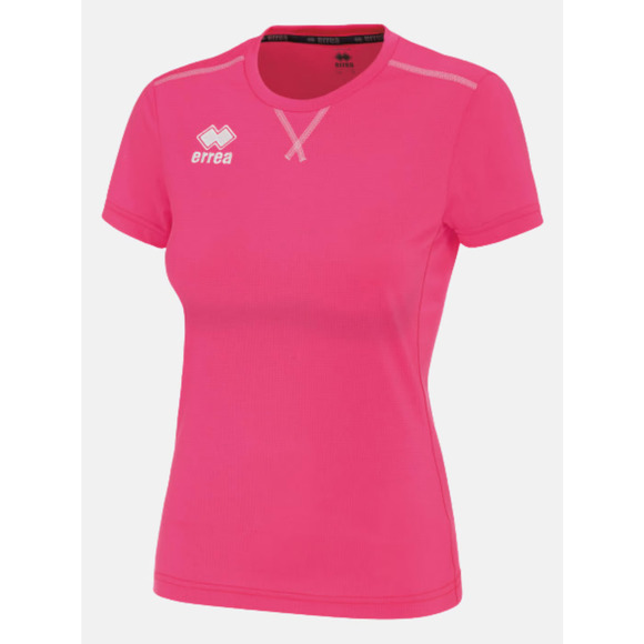 NWT ERREA Women Marion Maglia T Shirt Crew Neck Short Sleeve Pink L - Picture 1 of 8